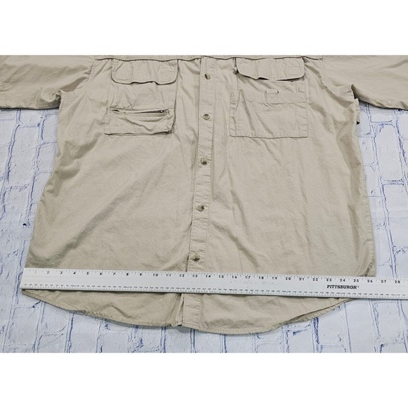 Reel Legends Utility Pockets Vented Short Sleeve Fishing Shirt MENS SIZE XL - Picture 3 of 12
